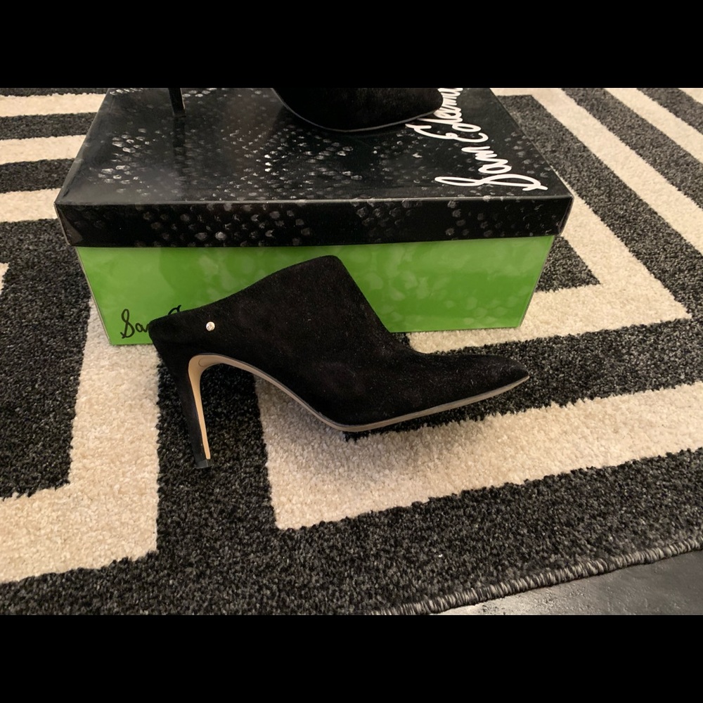 Sam Edelman suede mules black size:6
